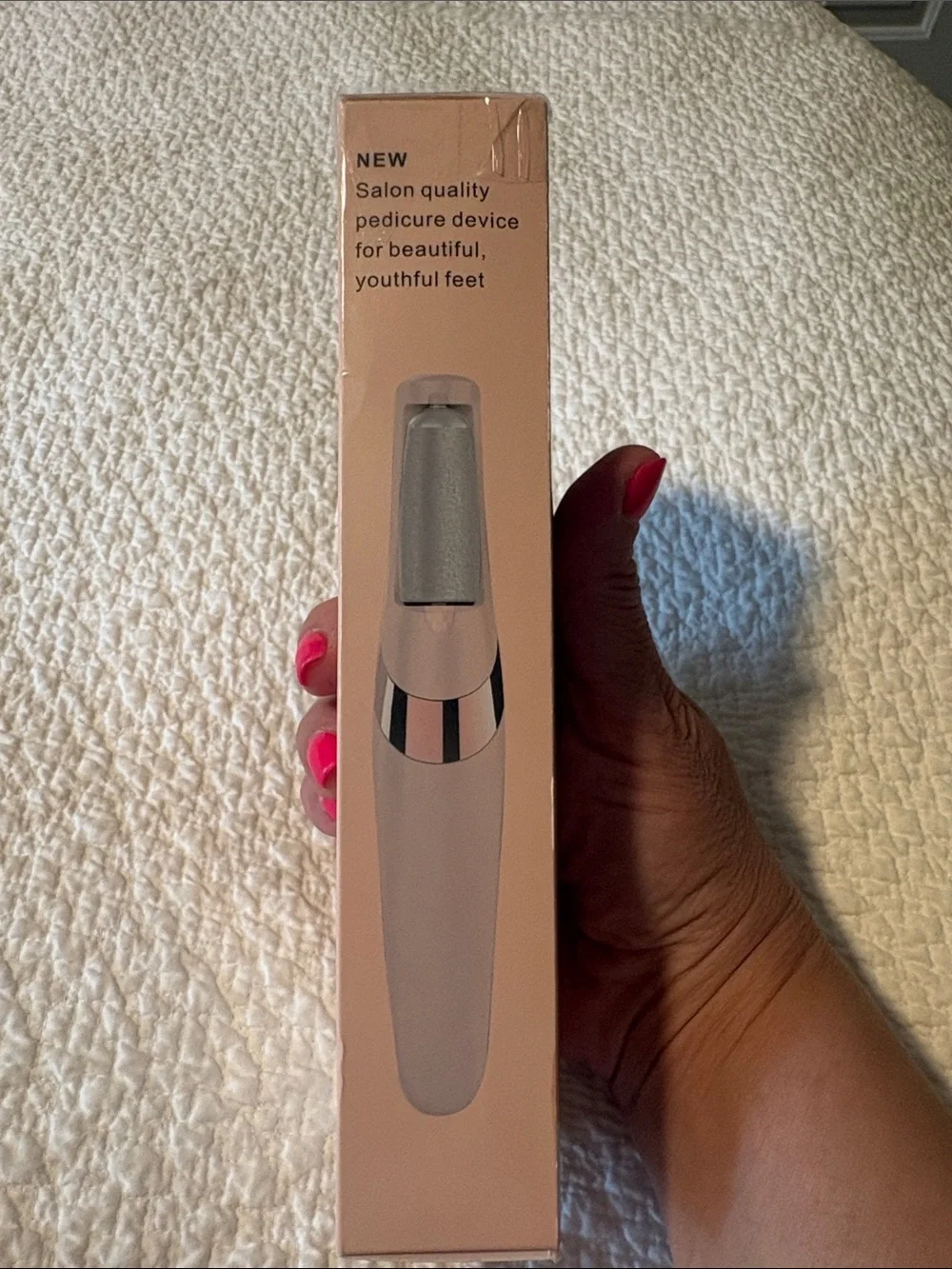 Electric Pedi Callous Remover - Peach/Pink Packaging. NWT